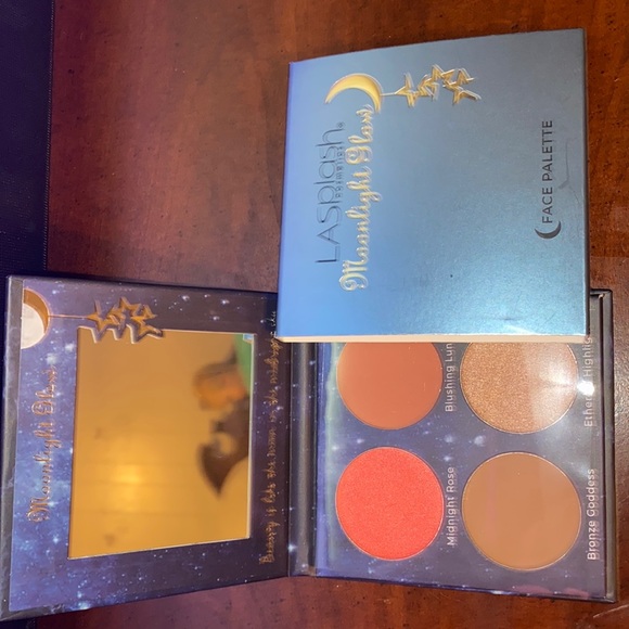 NIB LASplash cosmetics moonlight glow 4shades face palette - Picture 1 of 4